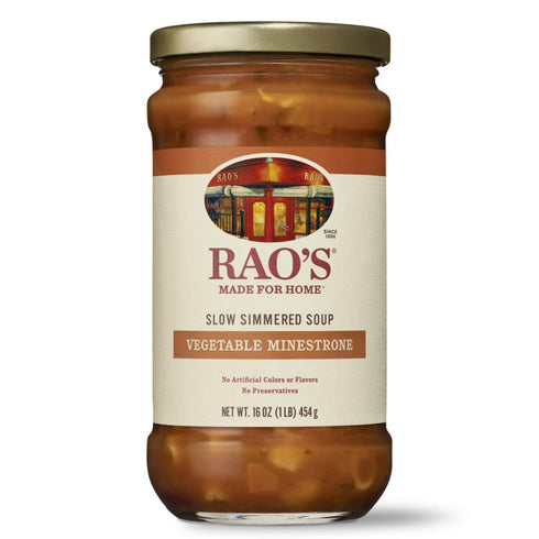Rao's Homemade Vegetable Minestrone Soup, 16oz, Real Vegetables, Traditional Italian Heat and