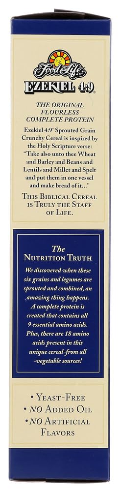 Evonature 4:9 16 oz (Pack 3) Ezekiel Golden Flax Sprouted Grain Crunchy Cereal