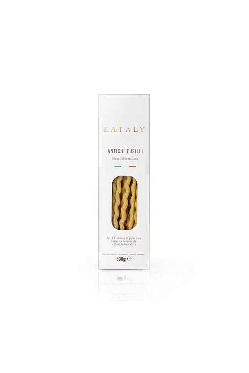 Set Pack- 3-500g (17 oz.) 1 Eataly Curly & Wavy Pasta Bundle Antichi Fusilli, Vesuvio & Tortiglioni Boxes- Each