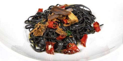 (Pack 4) 8.8 250 Linguine with Ink of Squid of - Italian Linguine Al Nero Di Seppia Pasta From the Region of Di