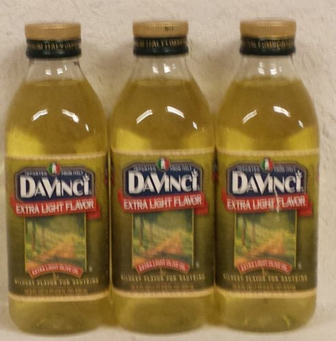 DaVinci Olive Oil, Pure, X Lt, 17-Ounce (Pack of 3)