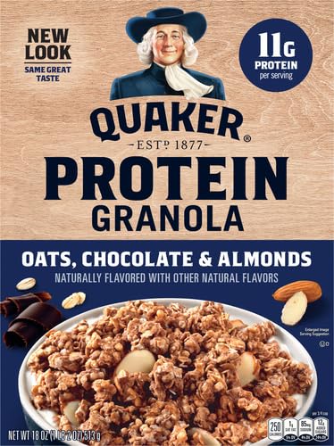18 Oz (Pack 2) Quaker Chocolate Protein Granola