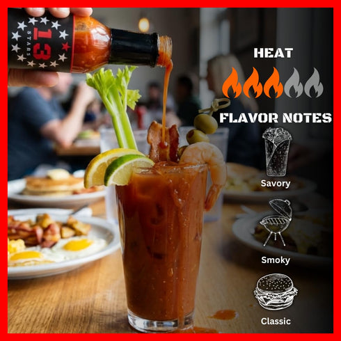 13 1 5oz Big Red One Medium Hot Sauce by Stars | Flavor & Heat | Everyday Flavor with Poblano, Red Jalapenos, and our