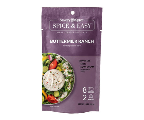 Savory Spice Buttermilk Ranch Spice & Easy Meal Starter Mix, 1.5 oz