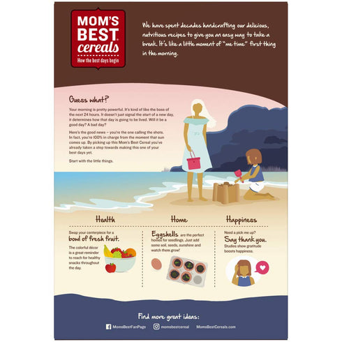 Mom's Best 20 (Pack 10) Honey Nut Toasty O's Cereal, Non-GMO Project Verified, Made with Whole Grain, No High Fructose