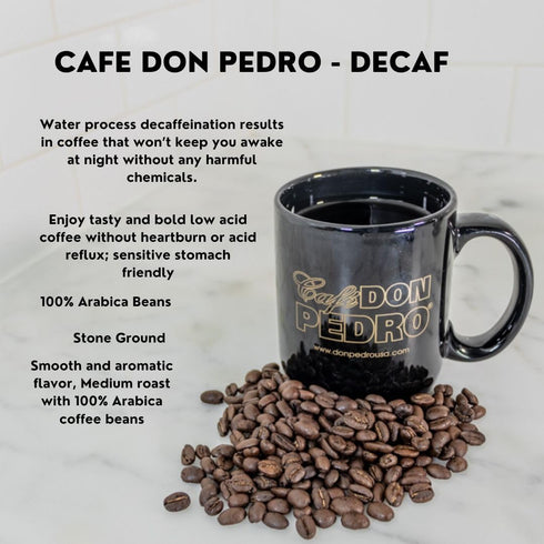 72 100% Cafe Don Pedro Decaf Premium Low Acid Coffee Pods For Keurig K-cup - Enjoy Tasty Coffee For Sensitive Stomach
