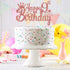 Rose Gold Glitter Happy 9th Birthday Cake Topper - Kids 9th Birthday Anniversary Party Decoration Supplies