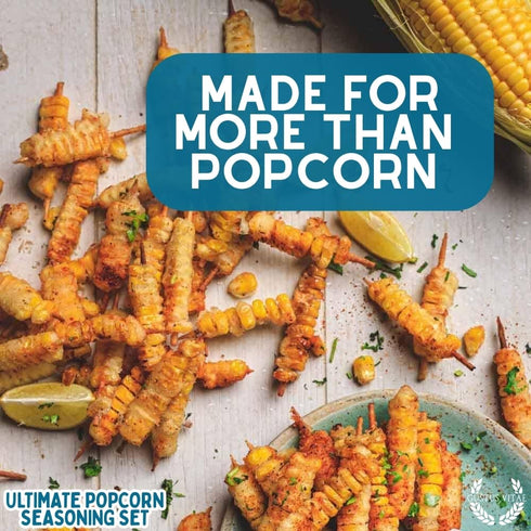 Set Pack 6 Packed, Ultimate Popcorn Seasoning - Six | Authentic Small Batch Seasoning Mixes | Gourmet All Natural Spice