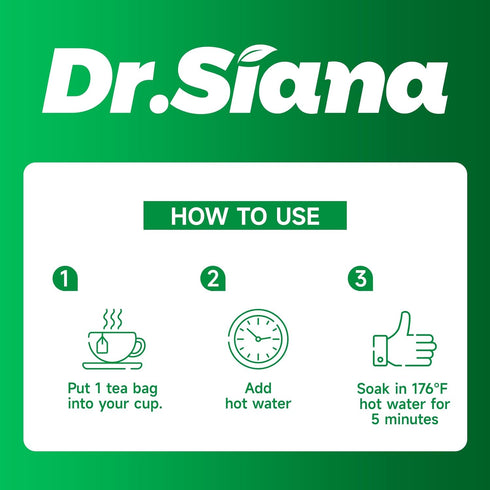 Dr.Siana Tea5g 30 Dr. Siana Dandelion Root Tea BagsBurdock Root Tea & Green x Teabags - Premium Natural Herbal Tea