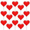 Fruidles 300-Pack Lollipops Mini Red Heart Shaped Strawberry Flavored Lollipop, Individually Wrapped,