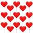 Fruidles 300-Pack Lollipops Mini Red Heart Shaped Strawberry Flavored Lollipop, Individually Wrapped,