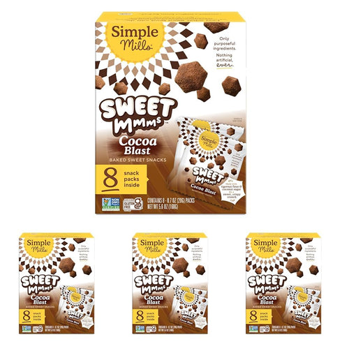 Simple Mills Sweet Mmms Cocoa Blast Bite Sized Baked Sweet Snack Gluten