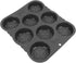 8 29.8x25.5x3cm Hamburger Bun Silicone Cavity Heat Non Stick Easy Release Hamburger Bread Bakery Pan for Home Baking