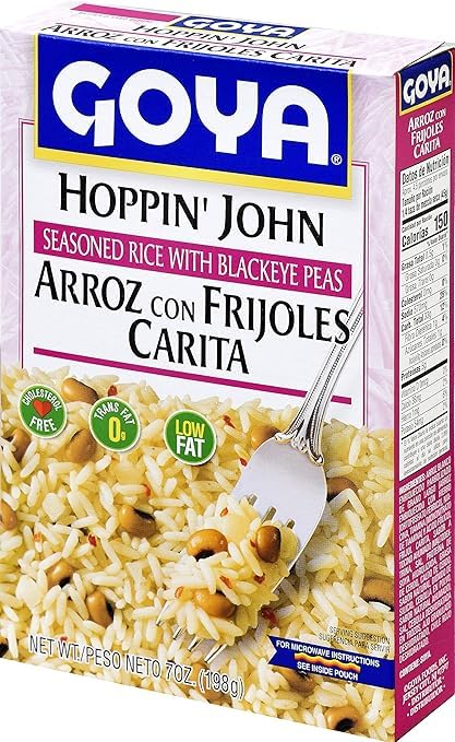 DEMAYA 7 (Pack 12) Goya Rice Mix with Blackeye Peas, Ounce of Hoppin John Seasoned