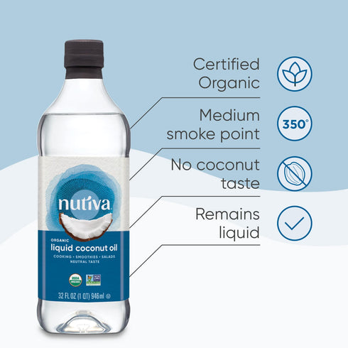 8 Oz Nutiva, Oil Coconut Organic, Fl