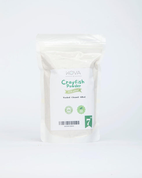 100% 7 Oz. Kovafood African Ground Crayfish, Crayfish Powder, CLEAN. Sifted. No crayfish hairs. No dirt! VERY CLEAN.