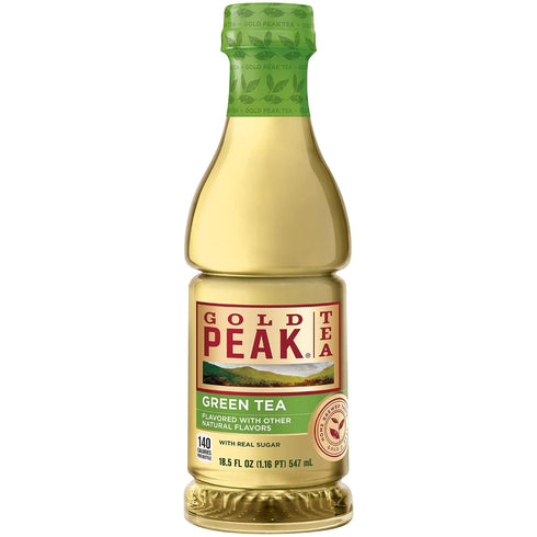 B4Y 18.5 oz 12 Pack Gold Peak Green Tea Iced Tea Drink, fl ( Bottles )