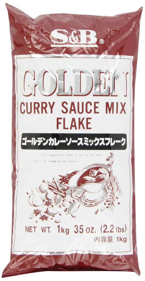 S&B S & B Golden Curry Sauce Mix, Flake, 2.2-Pound Units (Pack of