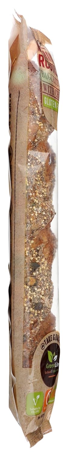 Greenlite Frozen, 8.5 , Baguette Multigrain Chia Take Bake Gluten Free, Ounce