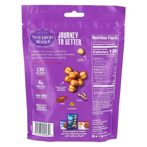 Saffron Road Bombay Spice Chickpeas Snack