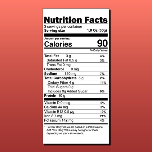 28g (pack 3, 3, Ready to Cook Tempeh-Indian Tikka- Clean Protein | High Fiber | More Protein & Fiber than Tofu