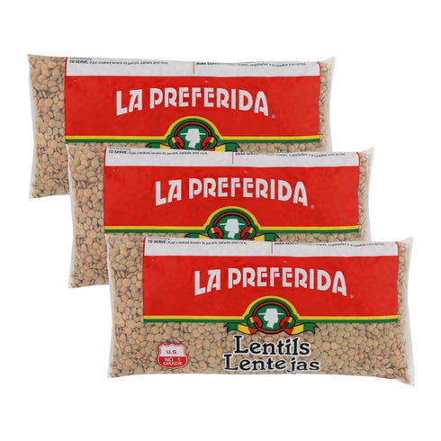 La Preferida Dry Lentils (Budget-Friendly Plant-Based Protein with 14 Servings Per Bag)