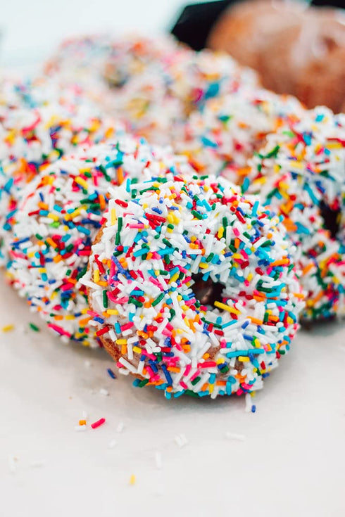 Rabbit Creek Confetti Donuts Mix, With Frosting Glaze Included, Baked Donuts, Not Fried