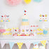 24Pcs Glitter Summer Beach Cupcake Toppers, Pool Party Picks for Hawaiian Theme Birthday Decorations