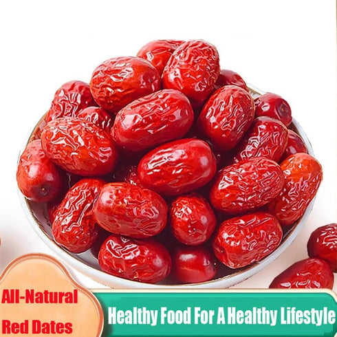 ZCFIKJ 18 oz 500g (jujube-1.1 lb) Jujube Dates Fruit,Chinese Red Dates Jujube Dried Date Jujubes Juju All-Natural