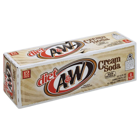 Bristol Farms A&W, Diet Cream Soda, 12 Count
