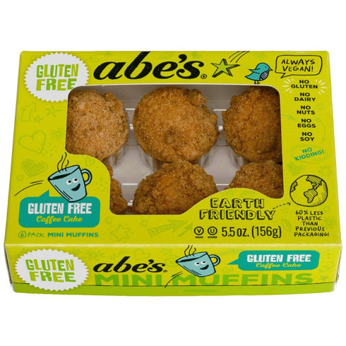 Abe's Coffee Cake Muffin 6ct, 5.5 OZ