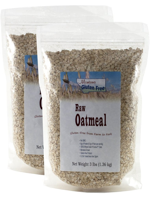 Montana Gluten Free Gluten Free Raw Oatmeal - 2 Pack of 3 Pound Bags