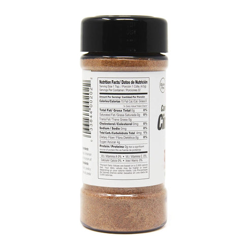 3.5 oz Badia Cinnamon Sugar, Sweet Blend of Cane Sugar and Ground Cinnamon, All Purpose Topping for Baking, Coffee