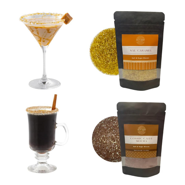 Salty Sweet Alchemy Hand Crafted Premium Salt & Sugar Blends Bundle - Perfect For Baked
