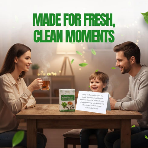40 Canny Herbs Peppermint Tea, Mint Tea Bags Teabags, Herbal, Mint Leaves, Caffeine-free, Digestive and Calm Support