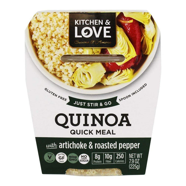 Kitchen & Love Artichoke and Roasted Pepper Quinoa Quick Meal, Single