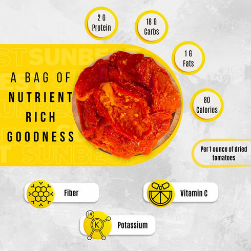 5 lb (80 oz) Sunbest Natural Sun-Dried Tomato Halves Bulk Bag Intense & Zesty Flavor Moist & Ready to Eat Kosher