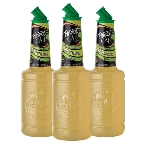 Finest Call Premium Juice Lime Sour Drink Mix, 1 Liter Bottle (33.8