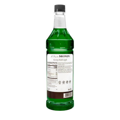 (1 Monin - Granny Smith Apple Syrup, Great for Cocktails and Lemonades, Gluten-Free, Non-GMO Liter)