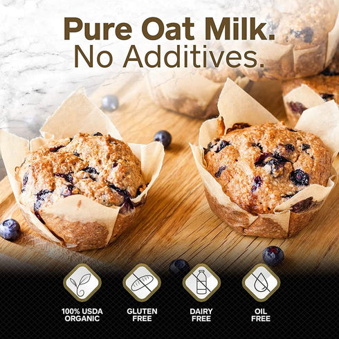 21oz Oat Milk Powder - Natural and Plant Based Milk with a Clean Formula - Gluten-Free, Vegan, USDA Organic Certified