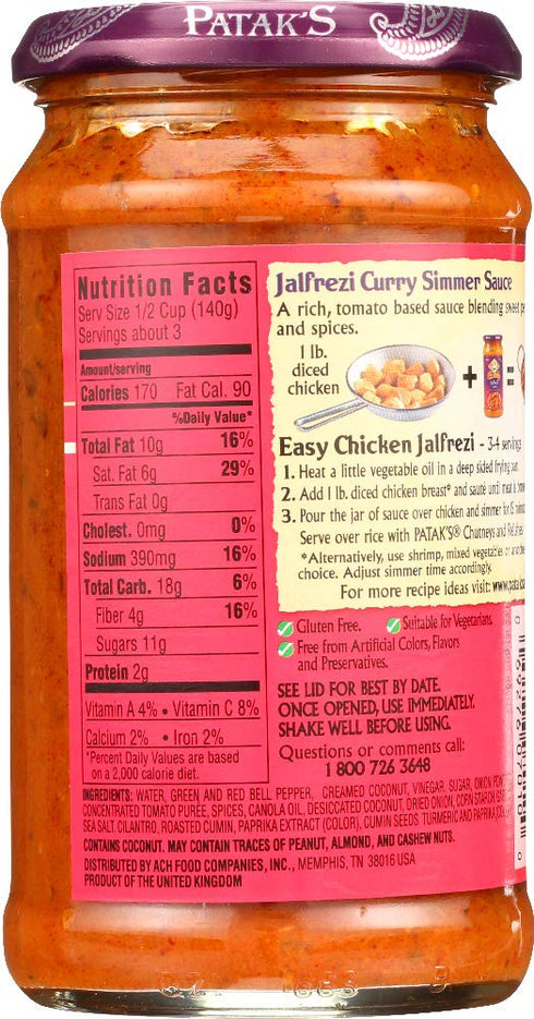 14.5-Ounce (Pack 6) Multi-pack) Patak's Jalfrezi Sauce, of ( Value Bulk