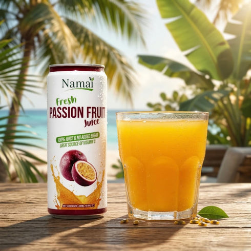 24-Pack Namai Pure Passion Fruit Juice, No Added Sugar