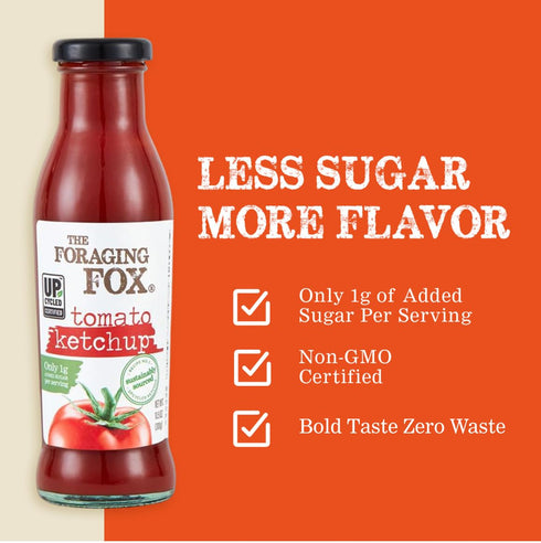 10.5oz Foraging Fox Upcycled Tomato Ketchup single unit