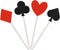 36 Pcs Glitter Casino Night Poker Theme Cupcake Toppers, Las Vegas Party Cake Picks Food Decoration