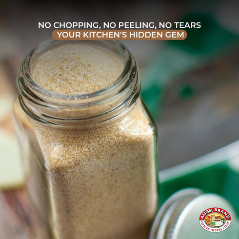 18 oz Packaging. Angel Brand Onion Powder Bottle Premium Ground Onion Seasoning for Cooking, Sauces, Marinades, and Dry