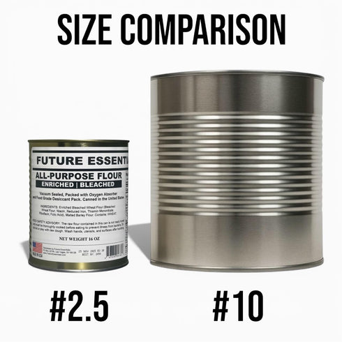 1 (16 oz #2.5 Future Essentials All Purpose Flour Shelf-Stable, Long-Term Storage Baking Flour for Emergency