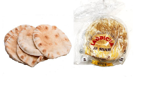 Pita Bread - White 7" loaves - 10 loaves per bag (SHIP