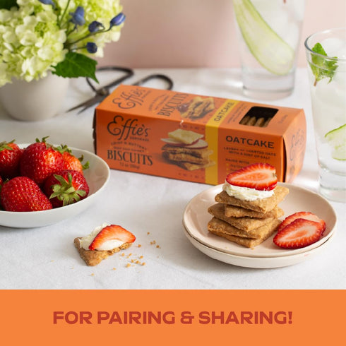 4 Pack Effie's Homemade Biscuits - Gift Box Sampler - Oatcakes, Cocoa, Corn, Hazelnut