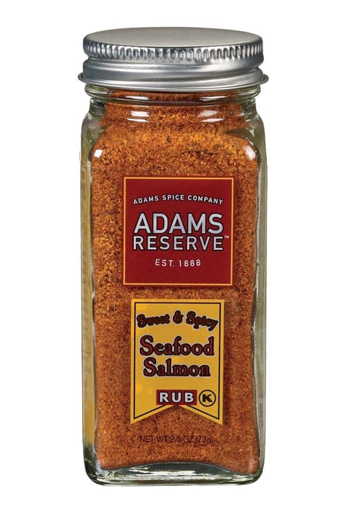 Adams Spice Company Adams Seasonings & Rubs - 2 pack (Sweet & Spicy Seafood Salmon