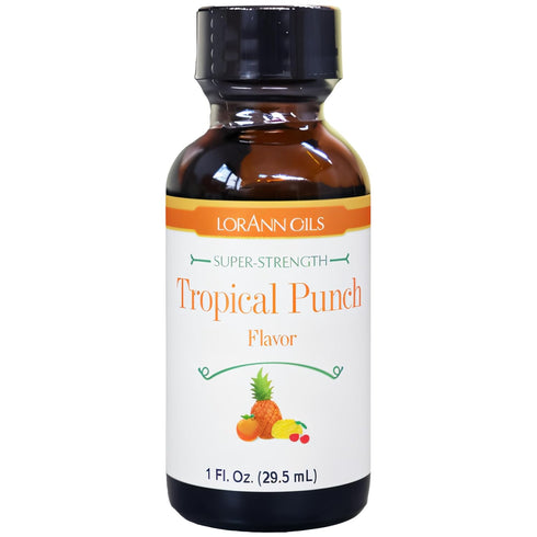 LorAnn Oils Super Strength Flavoring - Tropical Punch (Passion Fruit), 1 Fl Oz - For Candy Making, Baking, and
